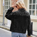 Fashionexport cross-border  new arrival silm washed shortlong sleeves denim jacketoutweartops for women