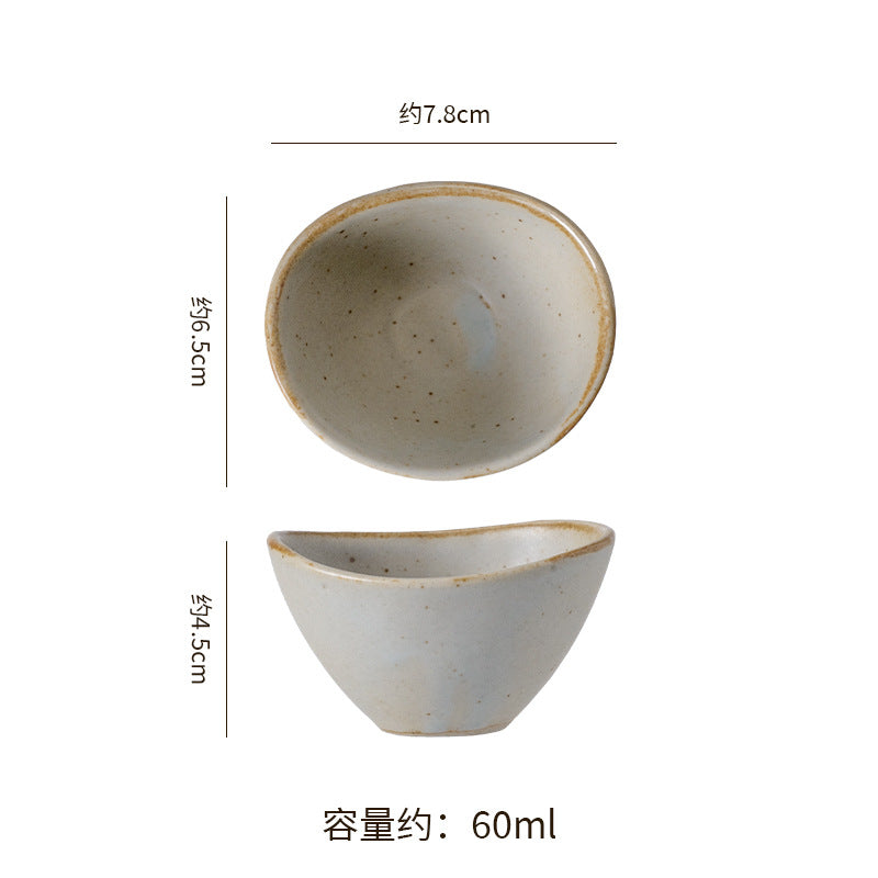 Vintage irregular high-end bowls, plates, and dishes - restaurant, hotel, and home tableware - unique dinnerware for serving dishes, desserts, rice bowls, and plating