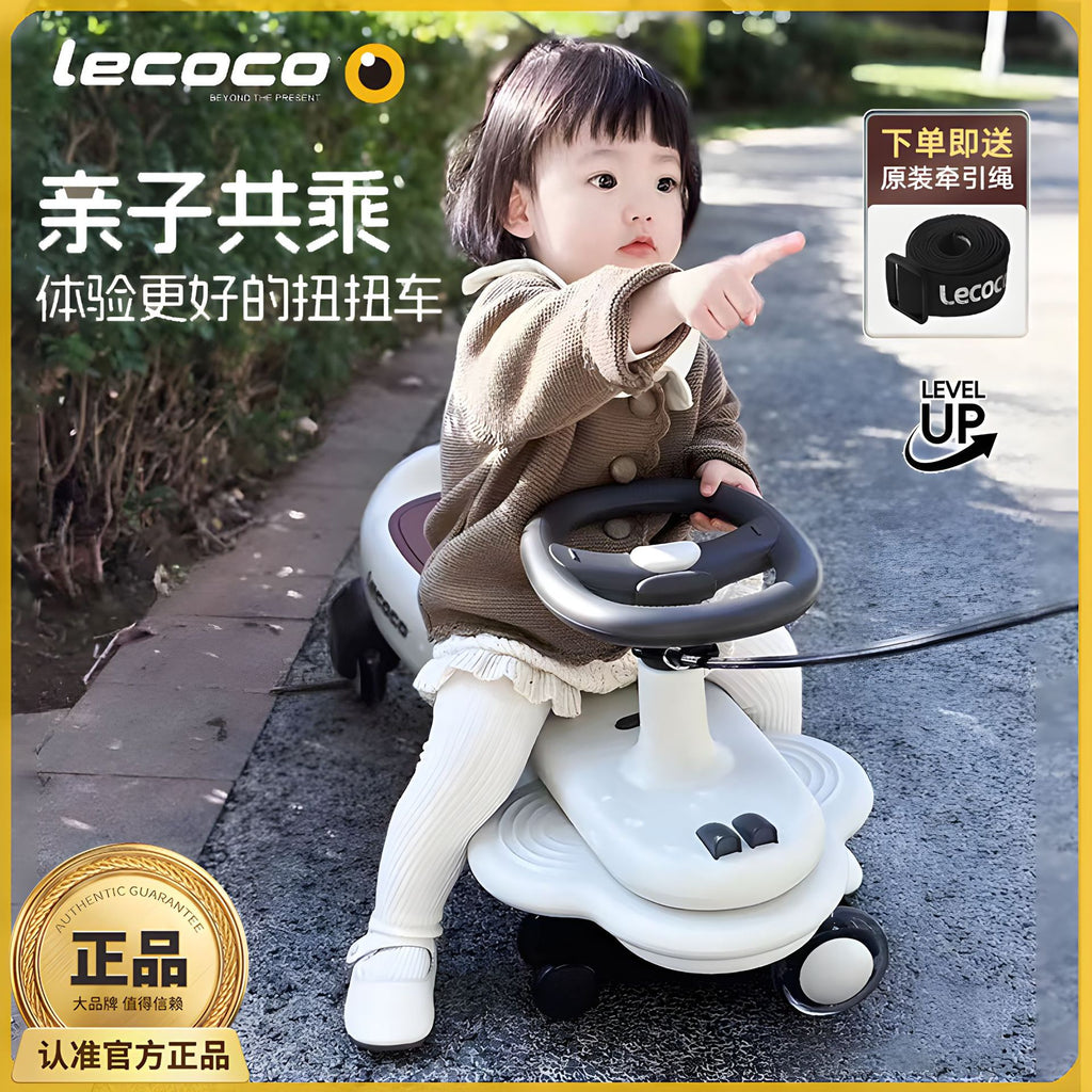 Leka twist car new 1-3 year old stroller silent universal wheel anti-rollover baby yo car children twist car