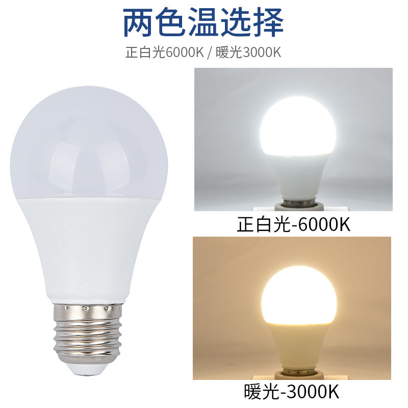 LED bulb Ultra bright white E27 screw warm light constant current eye protection waterproof household factory indoor lighting bulb