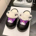 Fall and winternew arrival baotou waterproof cotton slippers with a sense of stepping on shit, thickenedheattech non-slip indoor and outdoor home stuffed women's cotton shoes
