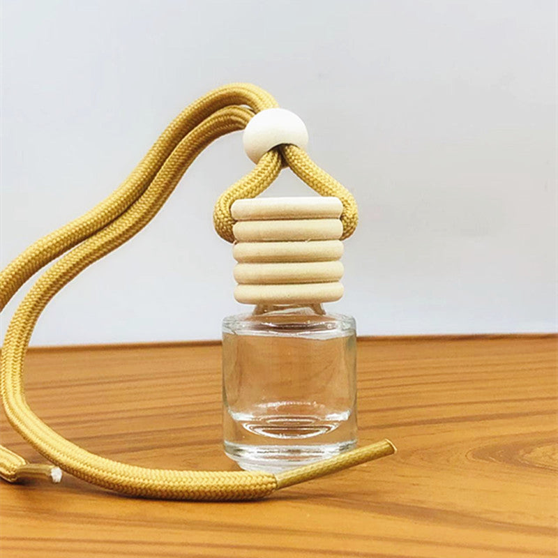 5ml car pendant perfume bottle lanyard glass bottle aromatherapy bottle essential oil refill empty bottle car decoration special shape