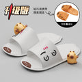 Foldable travel cartoon slippers - women's portable, non-slip disposable slippers for travel, business trips, hotels, and bathing
