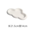 Ins creative t-shaped ceramic display plate entrance jewelry desktop storage ceramic plate props popular style tray