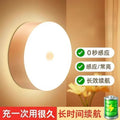 Human body sensor light bedroom sleeping light for home aisle smart bedside aisle light sound and light control rechargeable night light