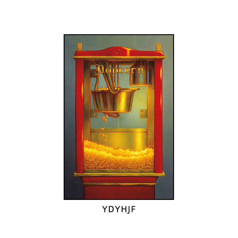Private theater decorative painting retro American home cinema music dining bar box hanging painting cafe wall painting