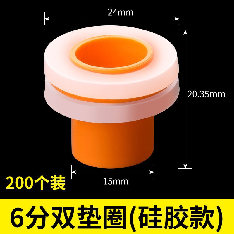 Replacement raw material-free belt 4 points/6 points sealing ring rubber pad free of raw tape triangle valve anti-leakage quick installation