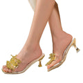 2026 summer new arrivals: european and american style one-strap pearl women's plus size high heel square toe sandals
