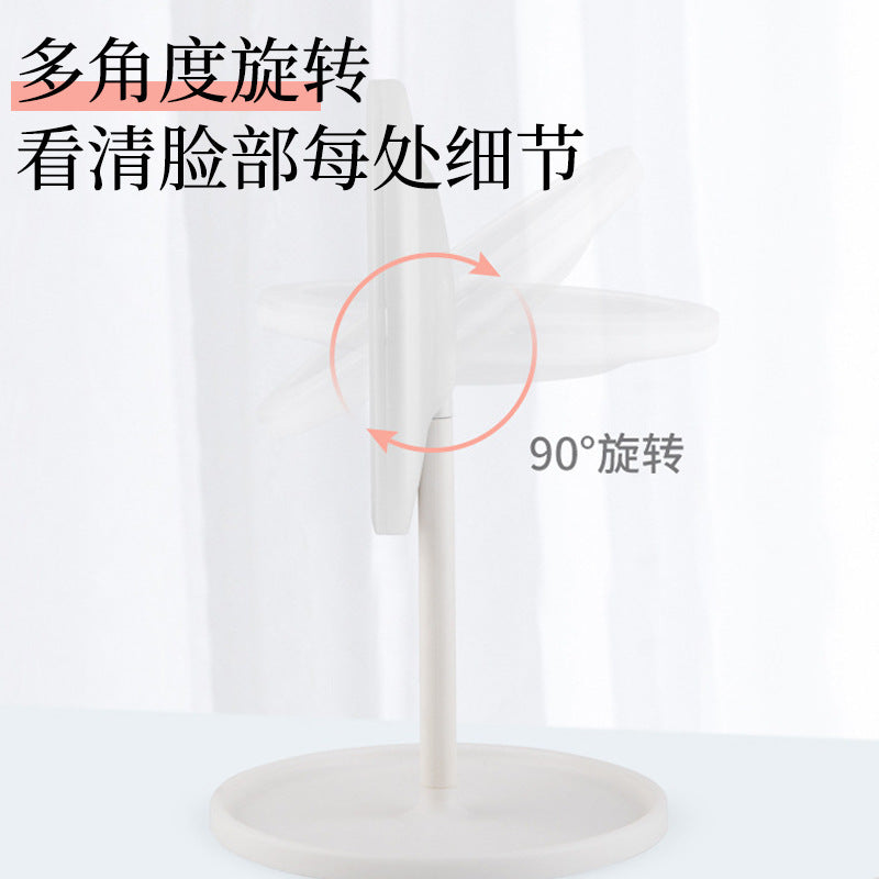 Led makeup mirror with light, desktop style, popular for women, small fill light mirror, dorm room specific, desktop vanity mirror, portable mirror