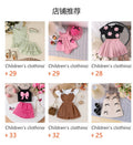Children's clothing  cross-border european and american girls black tops houndstooth skirt suit new