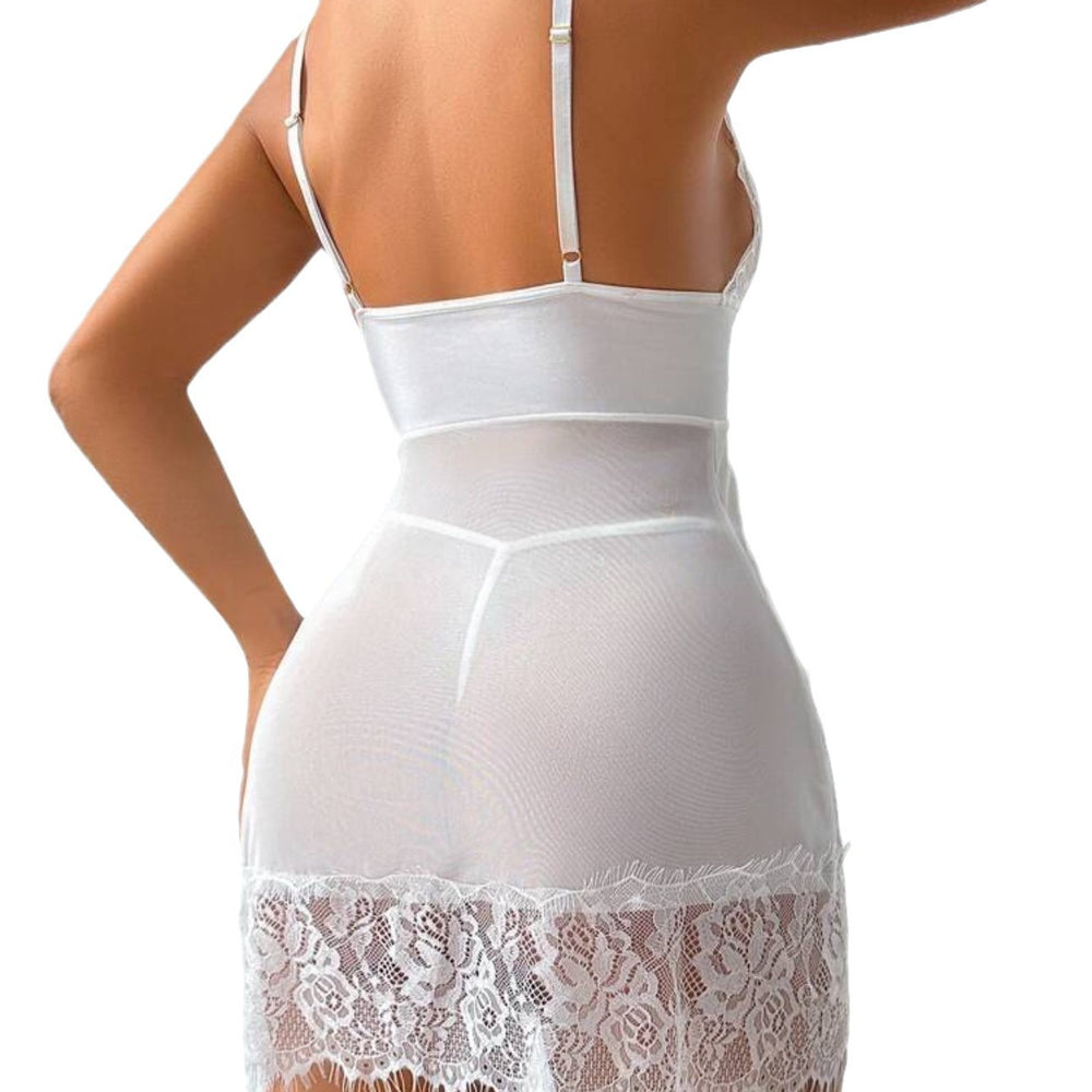 foreign trade sexyfashion sexy intimates women's lace pure lust see-through suspender nightgown uniform temptation suit