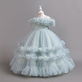 New arrivalin stock tutu evening dress pattern princess dress girl piano performance dress flower girl