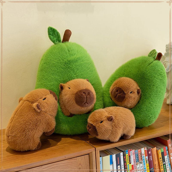 Store hot Internet celebrity creative avocado kapibara doll capybara plush toy cute doll