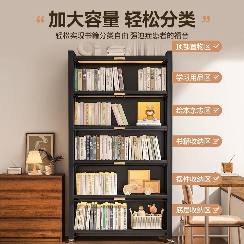Medieval style locker dustproof bookcase wall-mounted all-in-one locker living room storage cabinet iron art storage storage