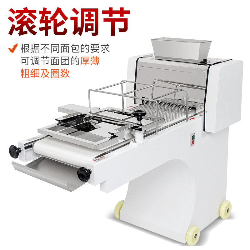 Commercial toast molding machine 380 large square bread dough pressing and rolling round shaping machine bakery toast shaping machine