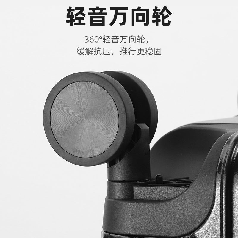 Large capacity suitcase Women's 24-inch aluminum frame trolley case Thickened 28-inch suitcase Leather case Password box Boarding