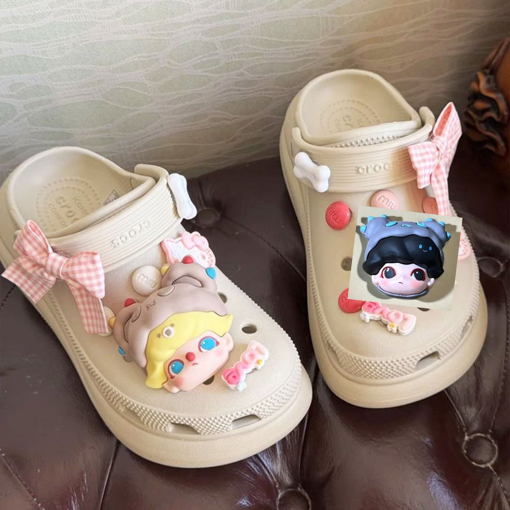 Crocs diy accessories shoe flower bubble jewelry shoe buckle detachable easiest for match stereo cute little girl buckle