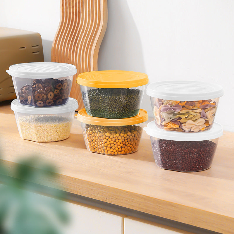 Food grade sealed with lid, fruit refrigerator fresh-keeping box, high temperature resistant microwave oven, heatable grain storage box