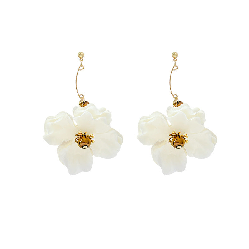 Super fairy frenchretro flower tassel earrings for women classysenseniche styleelegant gentle seaside holiday style earrings