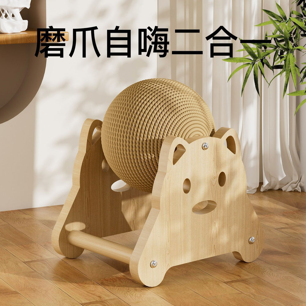 Cat scratching board abrasion resistant cat claw ball cat scratching board vertical sisal ball cat scratching board cat climbing frame all-in-one pet supplies