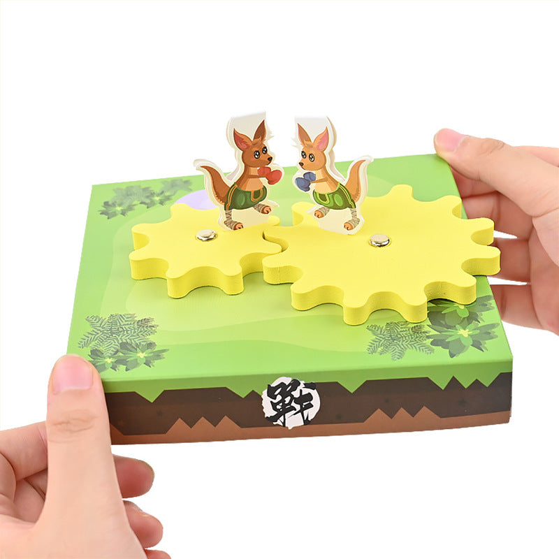 Technology small production competition arena kangaroo gear set kindergarten DIY handmade puzzle steam teaching aids interest