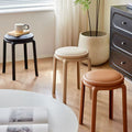 Scandinavian plastic thickenedfor home stackable stool adult bench round stool commercial chair spare dining table stool high stool