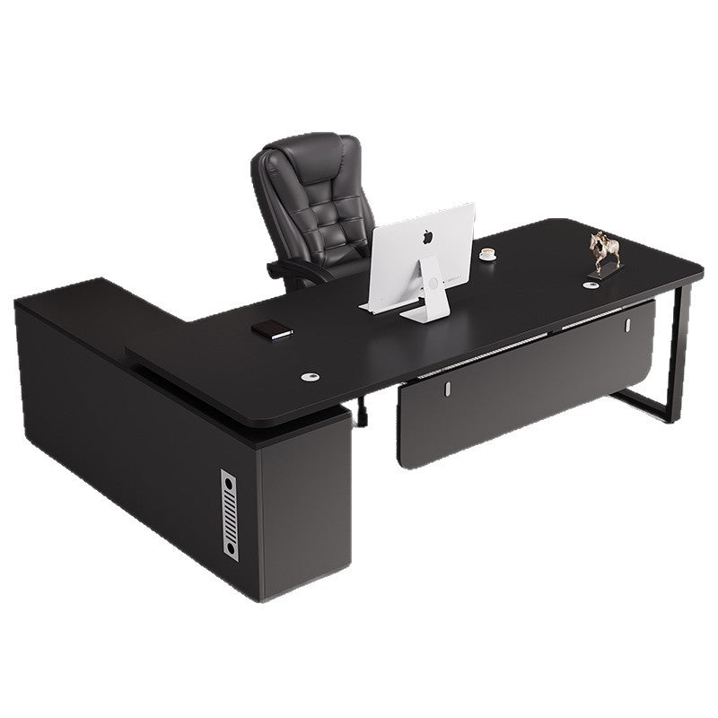 President's office desk, executive desk, minimalist modern office furniture, office general manager desk and chair set, executive desk