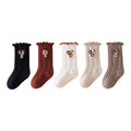 Baby elephant girl socks fall and winter style combed cotton kidsknee socks socks k-style fungus edge boneless newborn kids socks