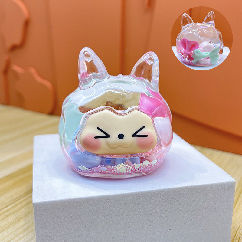 oversized three-dimensional quicksand KIKI shopping mall blind box figure desktop ornament car pendant DIY jewelry accessories