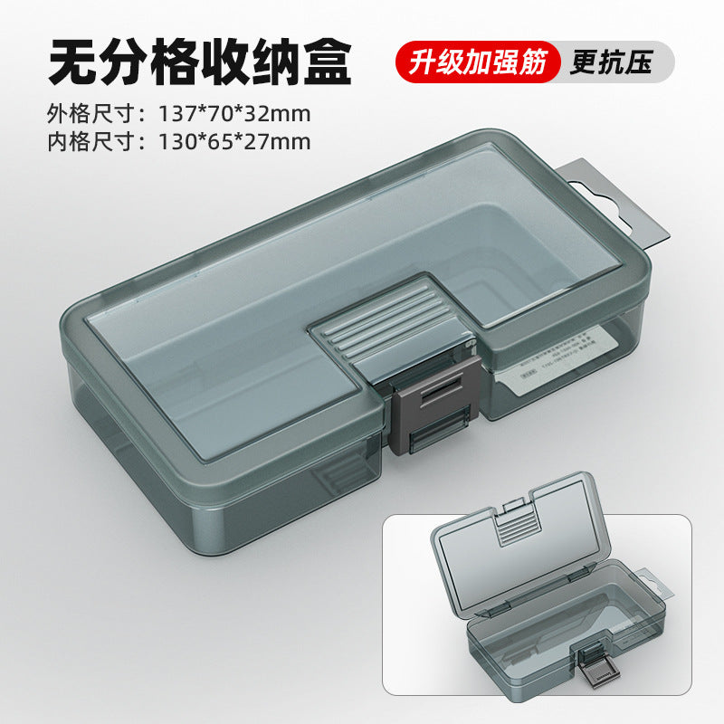 Arrizo Multi-grid Parts Box Transparent Plastic Electronic Components Tool Storage Box Small Screw Grid Accessories Box
