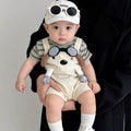 Summersuitcutefake two-piece baby girlfashioncute onesie infant romper outing clothes romper