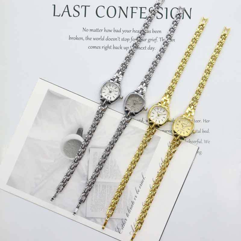 Cast niche high-end bracelet watch easiest for match small sugar cube alloy watch women's waterproof quartz watch wholesale