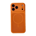 Fine hole two-color thin circle magnetic liquid silicone apple 17promax mobile phone case suitable for iphone16 skin-feeling case