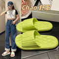 Eva slippers women's couple solid color casual outwear home bathroom soft bottomnon-slip cool slippers breathable cut out
