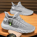 New casual men's shoes: trendy, breathable, winter flyknit sneakers - lightweight, versatile, work shoes, mesh shoes, men's athletic shoes