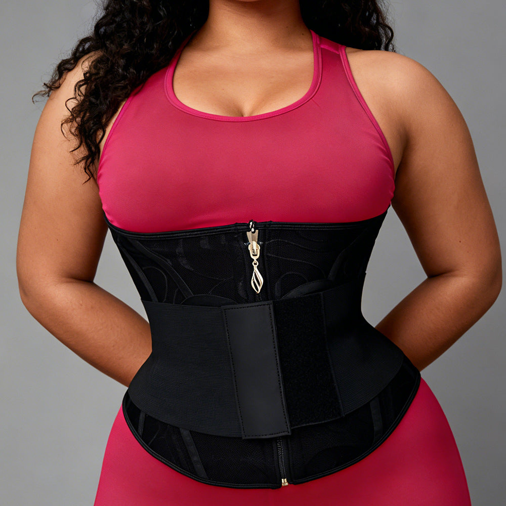 Fashionexport shaping mesh tight slimming look pressure belt waist shaping waist protector abdominal belt waist belt waist belt