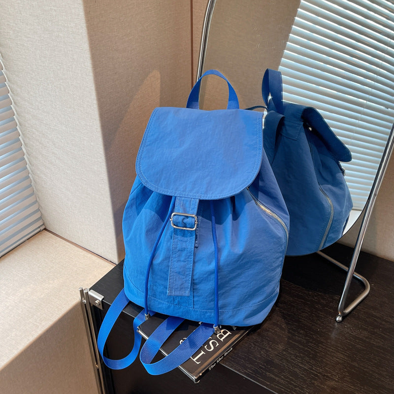 Cross-border casual lightweight cloth bag women's 2025 new simple and versatile backpack large-capacity outdoor sports backpack