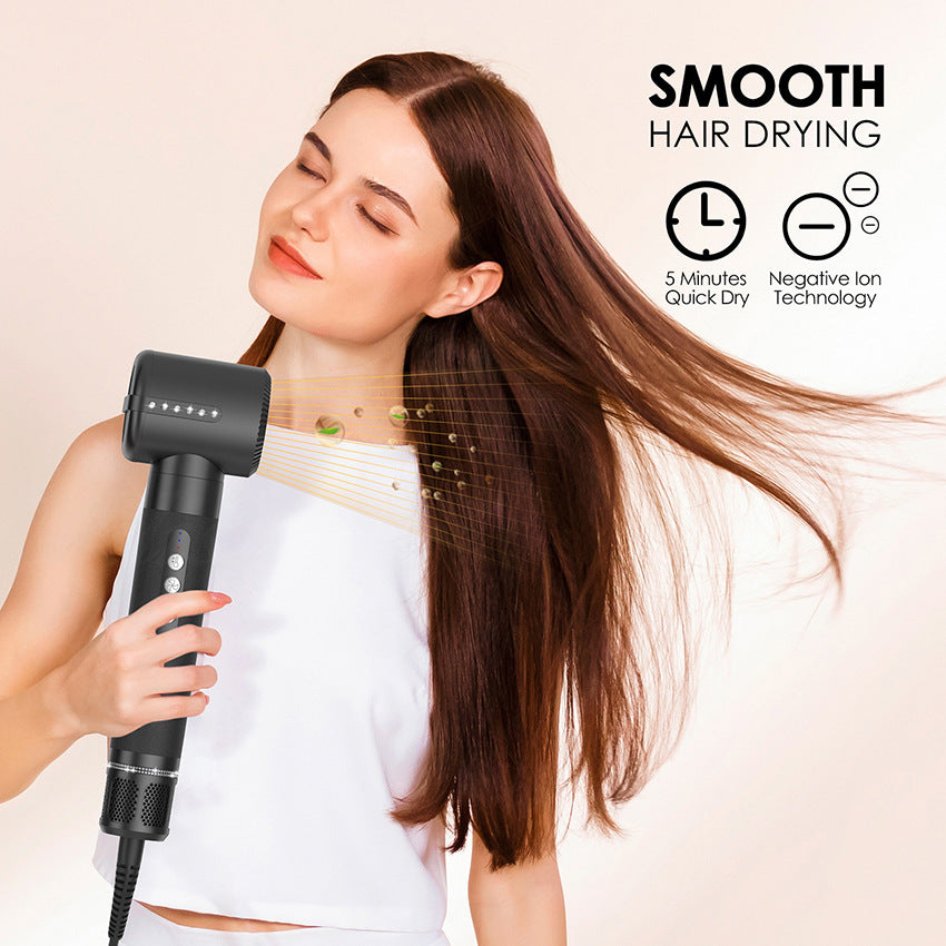 Cross-border hot-selling high-speed hot air comb, seven-in-one hair dryer, automatic curling iron, multi-function straight-rolled dual-purpose hair dryer comb