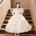 ready-to-ship girls' dresses,  new elegant wedding flower girl princess dresses, children's princess dresses for piano recitals