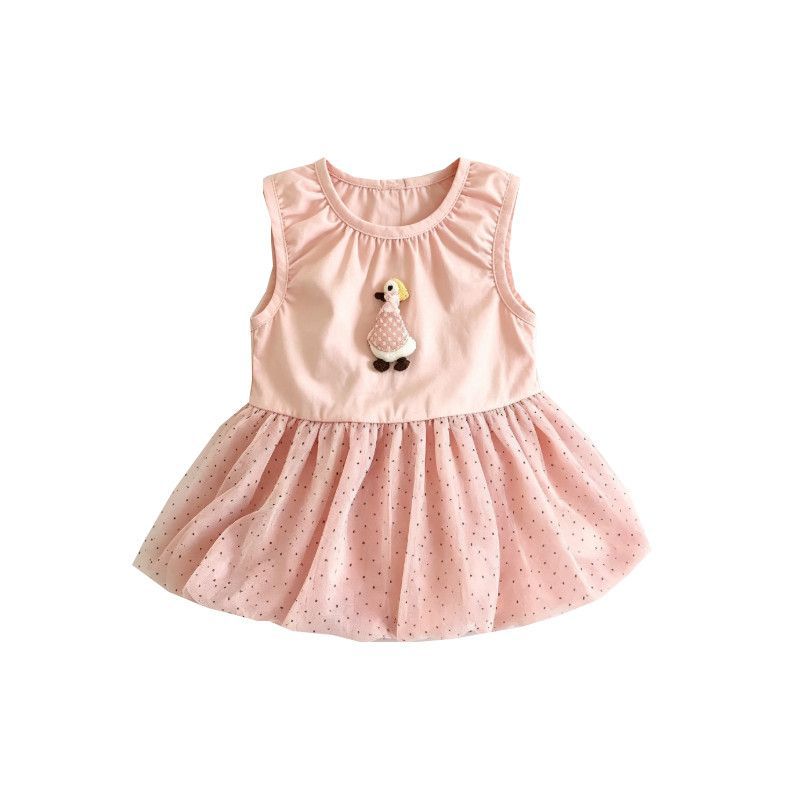 Summernew arrival style k-stylegirl summer dress kidsbowsoutwear flower bud baby cartoon skirt