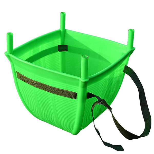 Plastic back basket, non-leaking adult glue back basket, imitation bamboo back basket, picking mushrooms to go to the market to buy vegetables, fruit back pocket