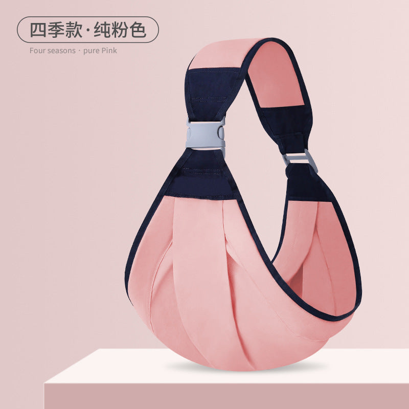 Newborn baby carrier - ice silk sling for infants and toddlers - summer breathable lightweight baby wearing device
