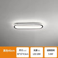 Led linear corridor aisle light - modern minimalist nordic style - ceiling mounted for stairways, balconies, entryways, and closets