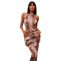 European and american style export loose casual women's printed new pants set - high-waisted, turtleneck, bodycon two-piece set - hot selling wholesale