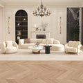 French cream style casual sofa designer cashmere living room lazy sofa chair hotel b&b hotel coffee table