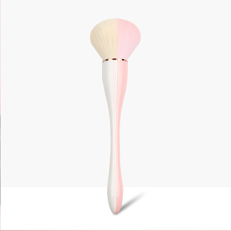 New single two-color beauty tool loose powder brush manicure dust makeup brush super soft fiber bristle makeup brush