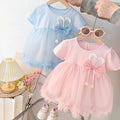 Girls' summer dress  new style: casual princess dress for baby girls, summer mesh dress for toddlers and little girls
