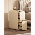 Cream bedside table, light luxury french solid wood, small, ultra-narrow, 20cm mini modern simple bedside