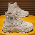 Boots men's shoes spring high-top british style retroworkwear boots thick solewaterproof outdoor hiking desert combat boots