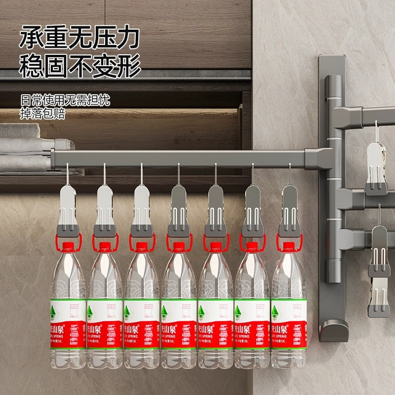Activity folding clothes hanger with multiple clips for home wall hanging socks drying clothes hanger balcony intimates underwear socks clip